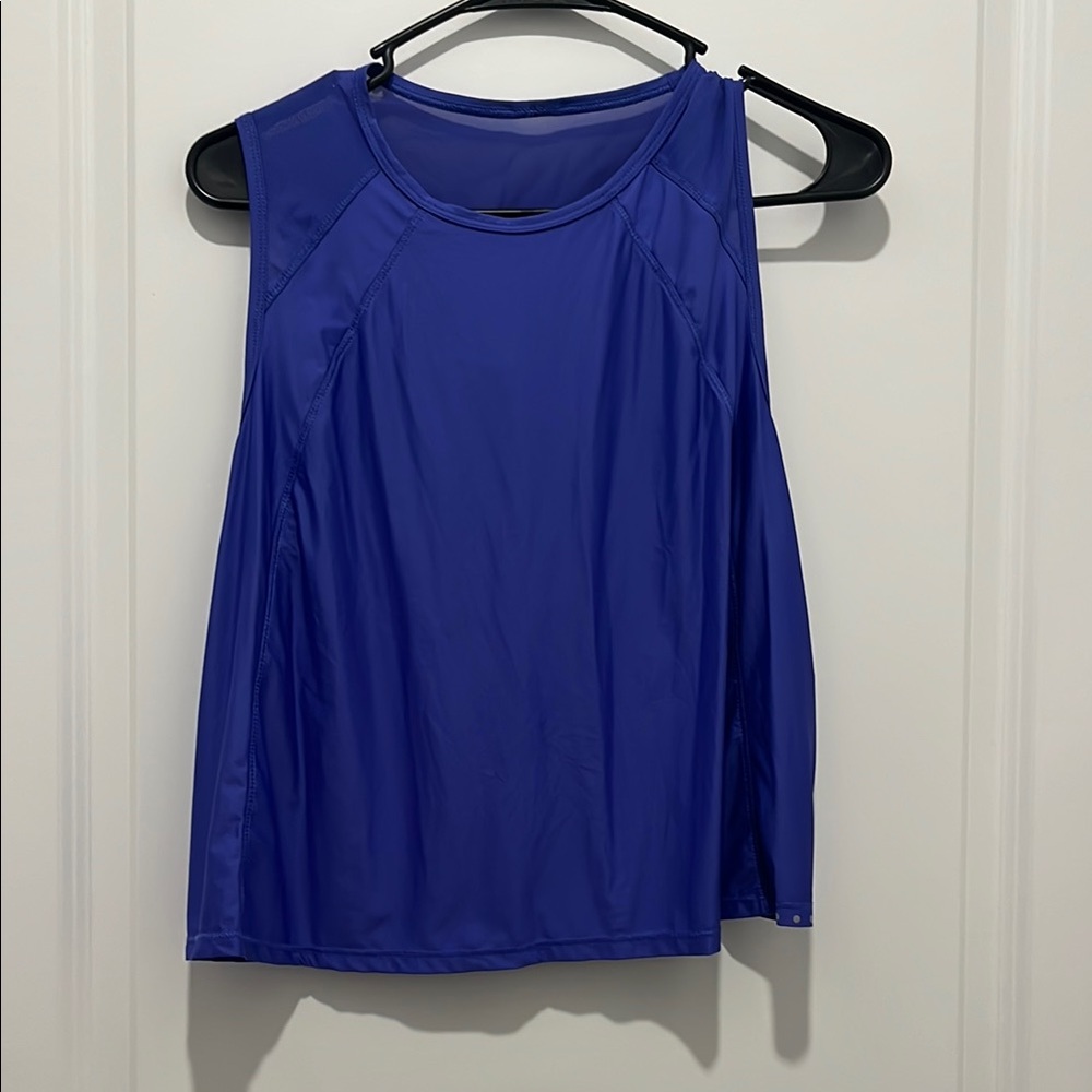 Women's Blue Sleeveless Top